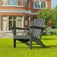 thumbnail image 2 of Polytrends  Altura Outdoor Eco-Friendly All Weather Poly Patio Adirondack Chair - Deep Seating Gray, 2 of 5