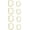 Gold D Shape,8mm+10mm, variant on 20G Nose Rings Piercing Jewelry Screw Hoops Hypoallergenic for Women Men