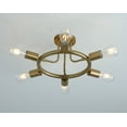thumbnail image 4 of Aiwen 6 Lights Sputnik Semi Flush Mount Ceiling Lamp Metal Chandelier Lamp Fixture, 4 of 9