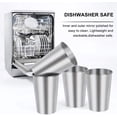 thumbnail image 5 of 16 oz Children Kids Stainless Steel Cups with Lids, Straws, Sleeves and Brush, 6 Pack, 5 of 7