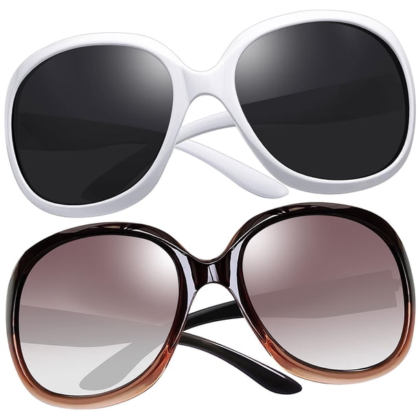 Gafas de sol Joopin Oversized Polarized para mujer blanco+marrón