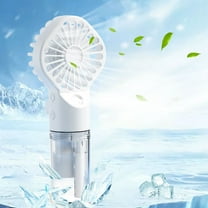 Clearance Under $5!Yyuenw Handheld Misting Fan, 2 in1 Spray Fan, Rechargeable Battery Operated and 4 Adjustable Speed for Outdoor,Travel, Makeup, Home, Office, Camping