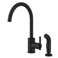 thumbnail image 2 of Gerber Parma Single Handle Standard Kitchen Faucet with Side Spray in Satin Black, 2 of 4