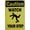 Warning Sign 2, variant on Caution Sign Construction Area (Hard Hats, Ear/Eye Protection) - 8"x12" Tin Metal Warning Sign, Construction Safety Decor for Home Farm Bar Coffee Shop Club Job Site