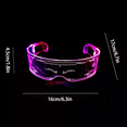thumbnail image 2 of Gafas Luminosas De Colores Led Para El Festival De Música transparente, 2 of 5