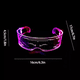 thumbnail image 2 of Gafas Luminosas De Colores Led Para El Festival De Música transparente, 2 of 5
