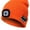 Orange, variant on Bluetooth Beanie Hat with Light, Unisex USB Rechargeable 6 LED Headlamp Cap with Headphones, Built-in Stereo Speakers & Mic Winter Knitted Beanie Hat (Red)