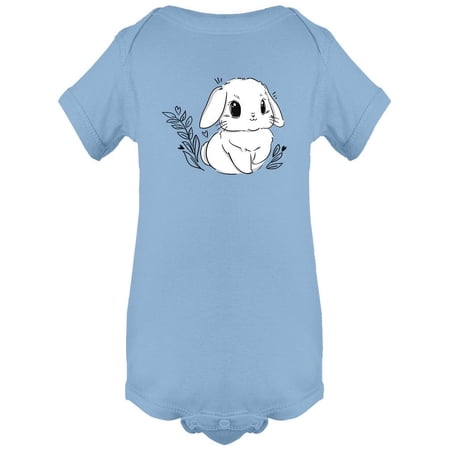 Cute Big Eye Bunny Bodysuit Infant -Image by Shutterstock 24 Months