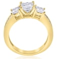 thumbnail image 3 of Pompeii 2 1/2 ct Princess Cut Diamond Engagement Ring 14k Yellow Gold (H/I,I1), 3 of 5