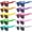 10 Mix, variant on UV Protection Anti-Glare Toddler Fashion Sunglasses, Multicolor, 10-Piece