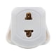 thumbnail image 1 of Enchufe Británico A Europeo Enchufe Convertidor Británico Enchufe Adaptador BS Enchufe Convertidor Europeo A Británico [+2 Una Sola Perla] (Blanco), 1 of 9