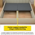 thumbnail image 5 of Continental Sleep, 1.5-Inch Split Bunkie Board for Mattress/Bed Support - Fully Assembled, Improved Comfort and Support, California King(Fold), Gray, 5 of 5