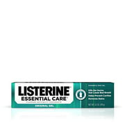 Listerine Essential Care Original Gel Fluoride Toothpaste Prevents Bad Breath and Cavities Powerful Mint Flavor for Fresh Oral Care 42 oz