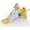 Yellow, variant on 3-In-1 Toddler Slide, Baby Slide plastic climbing frame play set, with ball stand and ball, indoor and outdoor children's playground.(Green)