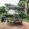 thumbnail image 2 of Outsunny 5 Pieces Outdoor Dining Set, Patio Table and Chairs, Brown, 2 of 10