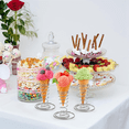 thumbnail image 3 of 8 Pack Ice Cream Cone Holders, Stainless Steel Cone Holders, Pizza Cone Holders, Food Cone Display Stands, 3 of 7