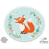 Pretty Fox with Flowers - 3" Vinyl Sticker - For Car Laptop I-Pad Phone Helmet Hard Hat - Waterproof Decal