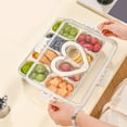 thumbnail image 1 of Clearance!Snackle Box Container with Lid & Handle-Divided Snack Organizer for Adults,Fruit Tray for Party & Entertaining-Portable Produce Serving Tray, 1 of 6