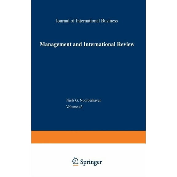 Mir Special Issue Management and International Review: Can Multinationals Bridge the Gap Between Global and Local?, Book 2, (Paperback)