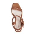 thumbnail image 3 of SCHUTZ Womens Brown 1-1/2" Platform Jute Wrapped Adjustable Braided Comfort Nani Square Toe Wedge Buckle Espadrille Shoes 8.5 B, 3 of 4