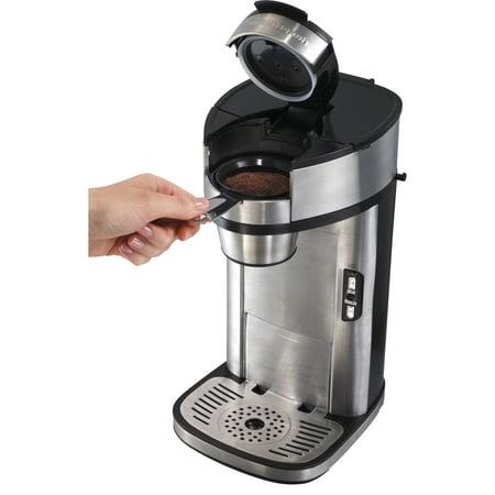Hamilton Beach - Single Serve Coffee Maker - Stainless Steel