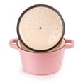 thumbnail image 3 of BergHOFF Neo 4pc Cast Iron Cookware Set, Fry Pan, Grill Pan & Round Dutch Oven, Pink, 3 of 9