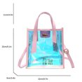 thumbnail image 3 of Bolsa bandolera de moda de gran capacidad con asa superior para mujer (rosa) JShteea Para Estrenar, 3 of 9