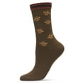 thumbnail image 2 of MeMoi Women's Cotton Blend Striped Woven Buzzing Bee Crew Sock - Mens - Male, 2 of 2