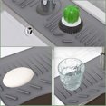 thumbnail image 3 of Silicone Sink Faucet Splash Guard Mat Draining Drying Pad Catcher for Kitchen Bathroom Countertops Utensil Organizer, 3 of 7