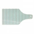 thumbnail image 1 of Motorcycle Cutting Board, Pastel Colored Mopeds and Scooters with Dots Going to Opposite Directions, Tempered Glass Cutting and Serving Board, Wine Bottle Shape, Salmon Seafoam, by Ambesonne, 1 of 1
