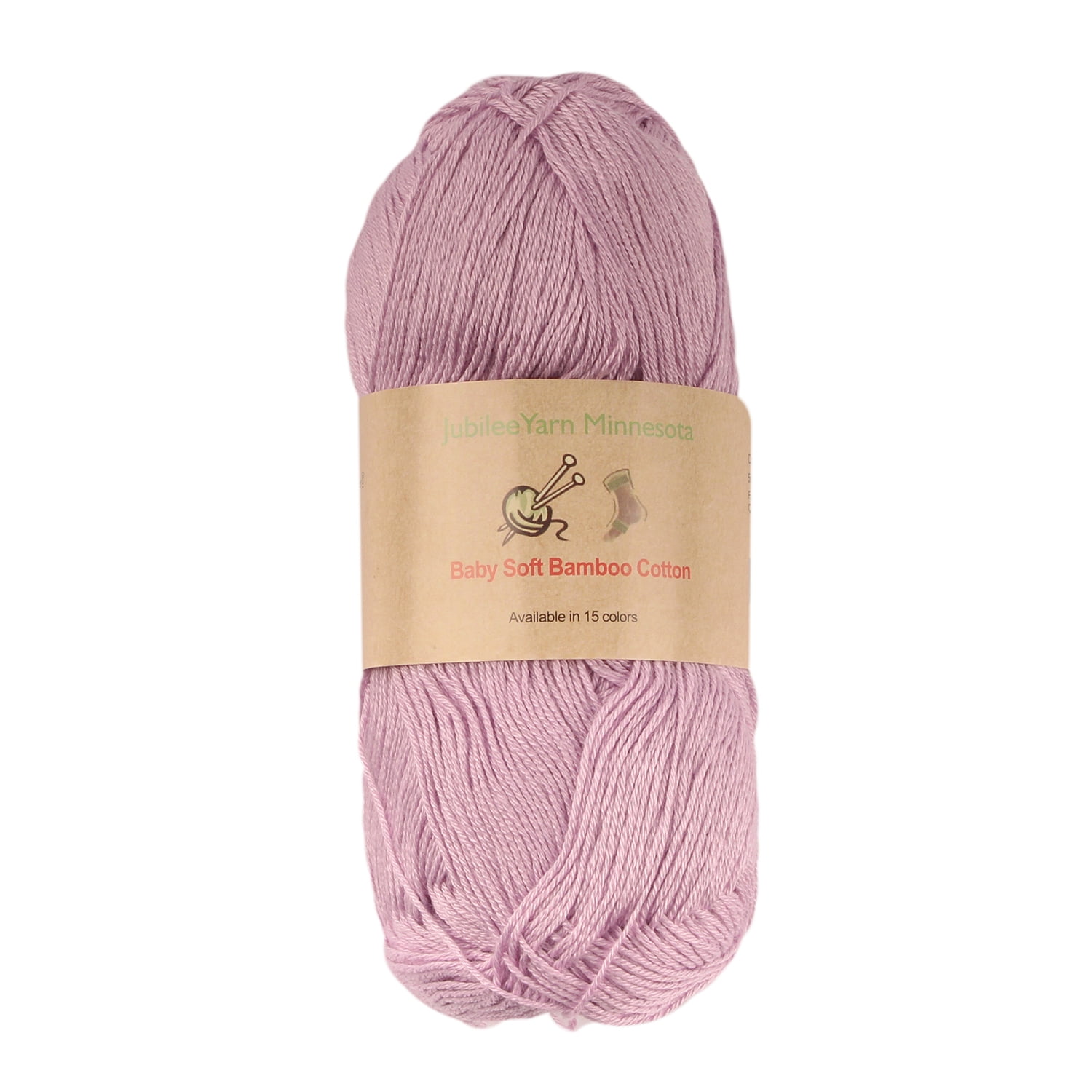 Baby Soft Bamboo Cotton Yarn JubileeYarn Lilacs 4 Skeins