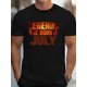 thumbnail image 1 of Camiseta de algodón puro G500 para hombre, con leyendas nacidas en julio, ajuste cómodo. Para adultos, hombres, mujeres, adolescentes, jóvenes., 1 of 4