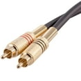 thumbnail image 3 of Seismic Audio 2 Pack of 6 Foot 2-RCA Male to 2-RCA Male Audio Patch Cables - Black and Black Black and Black - SAPRCA6-BK-BK, 3 of 3