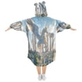 thumbnail image 2 of BZSMCE Wearable Blanket Hoodie Fashion Legendary Pegasus Home Wear, 2 of 7