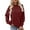 Red, variant on asjyhkr Womens Sweatshirts Ribbed Long Sleeve Crew Neck Pullover Fashion Loose Casual Breathable Running Gym Workout Tops