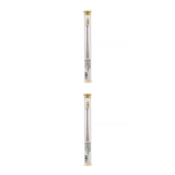 Soidarity Cepillo de de cerdas suaves Herramienta práctica de limpieza bucal Limpiador bucal Beige 2piezas