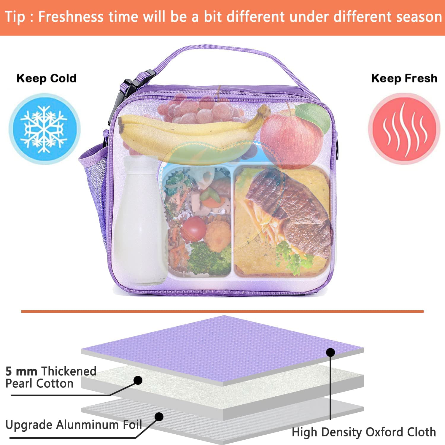 Lieonvis Lunch Box Kids,Insulated Lunch Box for Boys and Girls,Washable Lunch  Bag and Reusable Toddler Lunch Boxes for Daycare and School Dinosaur Camo  Space(Astronaut) 