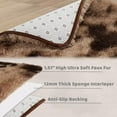 thumbnail image 2 of Garvee 6' x 9' Shag Area Rug Modern Plush and Thick Fluffy Rug Non-Slip Carpet Fuzzy Shaggy Rug for Bedroom, Brown, 2 of 6