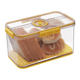 thumbnail image 4 of Panera Paneras para encimera de cocina Recipiente hermético para guardar pan con registro de tiempo y tapa amarilla, 4 of 7