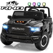 iYofe RAM 24V Kids Ride on Truck Cars for Boys Girls, Battery Powered Ride on Toys with All-Terrain Wheel, Bluetooth, MP3, Electric Car for Kids Toddler with Remote Control, Black