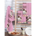 thumbnail image 2 of Pink Easter Kitchen Dish Towels for Drying Dishes Set of 4, Easter Bunny Eggs Spring Cartoon Farmhouse Wood Grain Waffle Weave Microfiber Hand Tea Bathroom Towels Quick Dry Absorbent Towel 15.7x23.6, 2 of 7