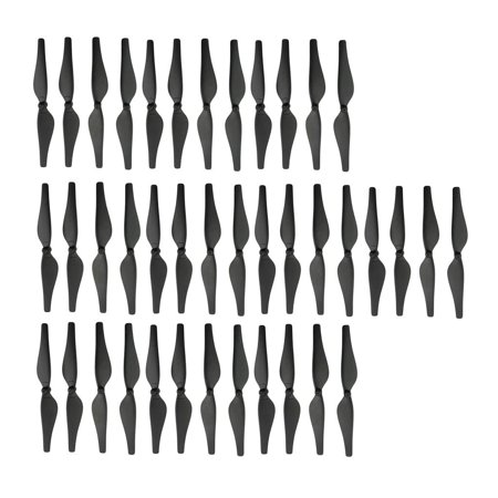 2x 20 Pieces Propeller Prop CW RC Helicopter Black, As Described