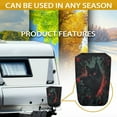 thumbnail image 6 of Yuyamidu Black Cat RV Electric Tongue Jack Cover Weatherproof Trailer RV Jack Protective Cover Red Rose Travel Trailer Tongue Jack Head Cover, UV Resistant RV Accessories, 6 of 7