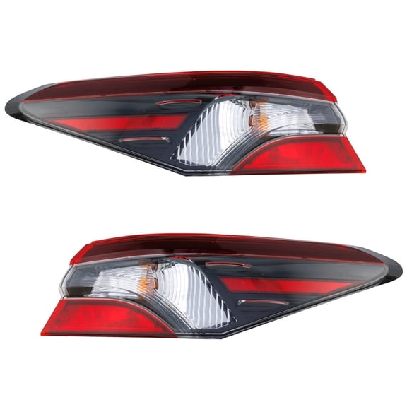For Toyota Camry 2021 2022 Tail Light Driver and Passenger Side | Pair | Outer | LE/SE/TRD/Hybrid LE/SE Models | Red | Replacement For TO2804159, TO2805159 | 81560-06A20, 81550-06A20
