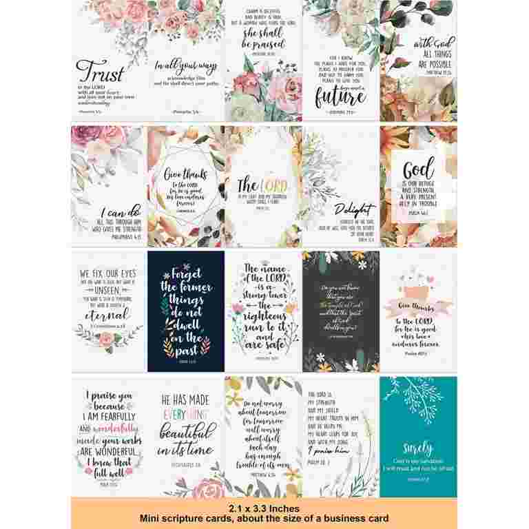 Bloom Daily Planners Mazzo Di 30 Cartoline Di Preghiera Per Donna – Versetti Biblici Ispiratori, Formato Biglietto Da Visita