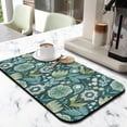 thumbnail image 2 of 2 Pack Washable Rubber Multicolored Flower Leaves Dish Drying Mats for Kitchen Counter Home Large Coffee Bar Pad Accessories and Decor for Utensils Stemware (2pcs 19.5''x12''), 2 of 6