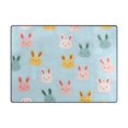 thumbnail image 5 of Yayeee Area Rugs for Living Room 6.7'x4.8' Non Slip Washable Bedroom Floor Carpet, Cute Rabbits, 5 of 6