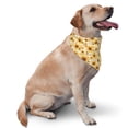 thumbnail image 2 of Goofa Coffee Plaid Sunflower Printing Dog Bandana ,Cat Scarf Adjustable Bib Handkerchief Accessories for Dogs Cats,Pet scarf,Pet fashion, 2 of 6