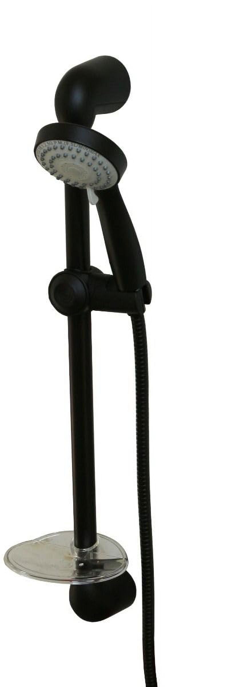 Empire Faucets Adjustable Shower Head and Shower Slide Bar Combo in Matte Black