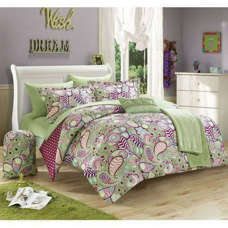 chic home 8 piece duchess paisley and polka dot reversible chic home 8 piece duchess paisley and polka dot reversible
